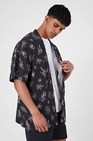 Floral Line Art Graphic Shirt