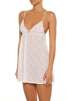 Floral Babydoll Lingerie Slip Dress