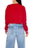 84 Varsity-Striped Sweater