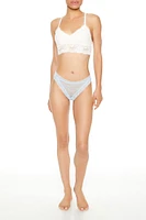 Sheer Lace Thong Panties