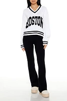 Boston Varsity-Striped Sweater