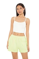 French Terry Mid-Rise Shorts