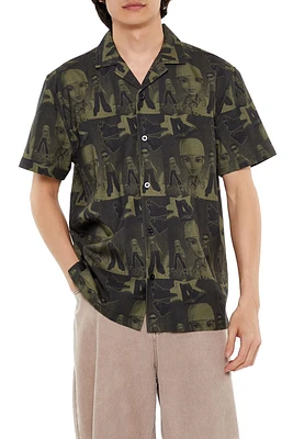 Bratz Print Cuban Collar Shirt