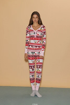 Disney Mickey & Friends Pajama Top Pants Set