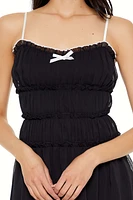Chiffon Tiered Mini Dress