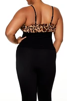 Plus Leopard Sweater-Knit Cami