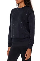 Studded Fleece Pullover