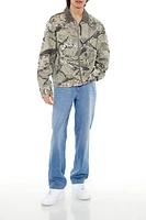 Camo Print Trucker Jacket