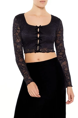 Lace Bow Crop Top