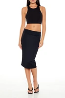 Ponte Midi Pencil Skirt