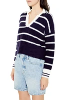 Striped V-Neck Sweater