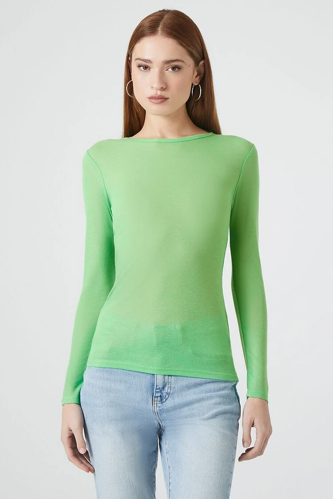 Fitted Long-Sleeve Top