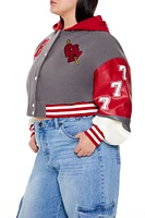 Plus Baby Girl Varsity Jacket