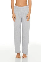 High-Rise Wide-Leg Pajama Pants