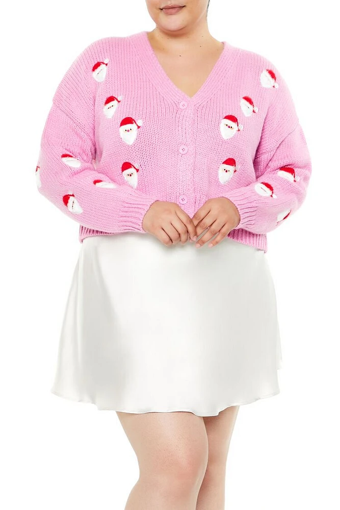 Plus Santa Cardigan Sweater