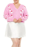 Plus Santa Cardigan Sweater