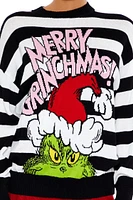 Merry Grinchmas Striped Sweater