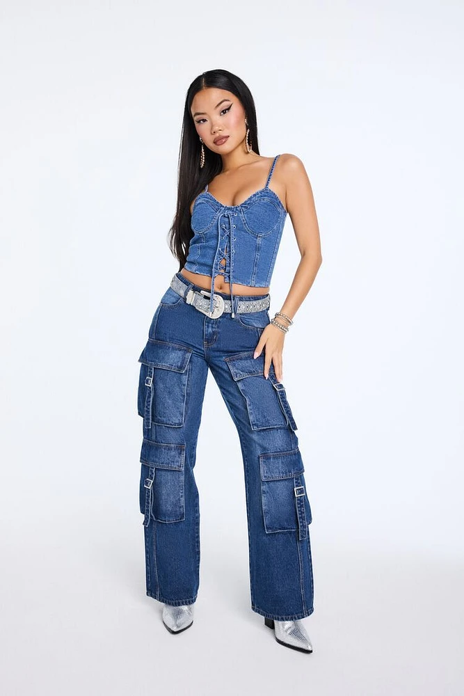 Bratz x F21 Wide-Leg Cargo Jeans