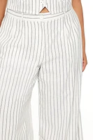 Plus Pinstriped Trouser Pants