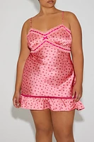 Plus Betsey Johnson Mini Slip Dress