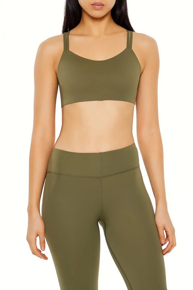 Strappy Longline Sports Bra
