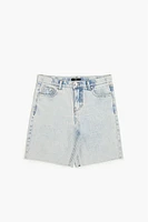 Girls Bleach Wash Denim Shorts (Kids)