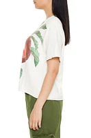 Farmers Market Apple Cropped Graphic Tee