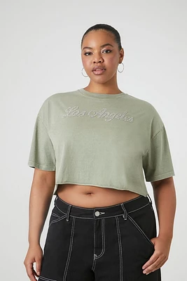 Plus Los Angeles Cropped Tee