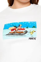 Plus Popeye Christmas Baby Tee