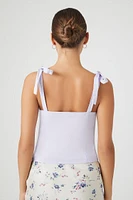 Tie-Strap Sweetheart Tank Top