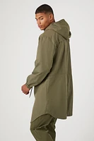 Hooded Longline Utility Jacket