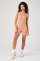 Plunging Sleeveless Romper