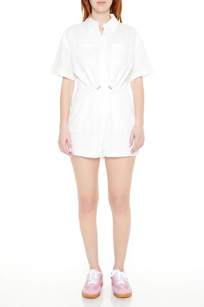 Toggle Drawstring Romper