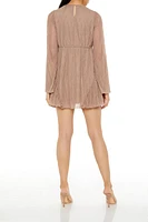 Bell-Sleeve Babydoll Mini Dress