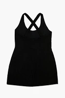 Plus Crisscross Mini Tank Dress