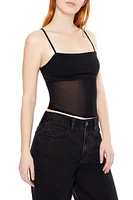 Sheer Ponte Knit Cami