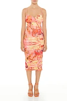 Marble Sweetheart Midi Dress
