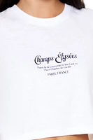 Champs-Elysees Cropped Muscle Tee