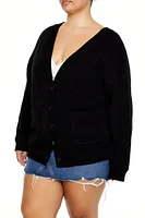 Plus Pointelle Cardigan Sweater