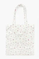 Floral Packable Tote Bag