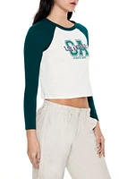 Los Angeles Cropped Raglan Tee