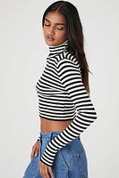 Striped Turtleneck Sweater