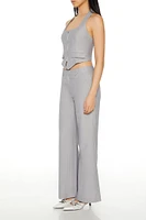 High-Rise Flare Trouser Pants