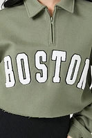 Half-Zip Boston Pullover