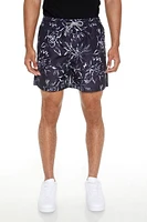 Floral Print Swim Trunks