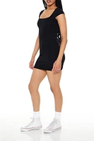 Bodycon Cap-Sleeve Mini Dress