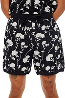 Floral Print Drawstring Shorts