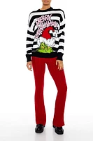 Merry Grinchmas Striped Sweater