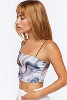 Marble Print Cropped Cami