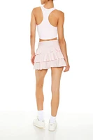 Active Tiered Flounce Skater Skort